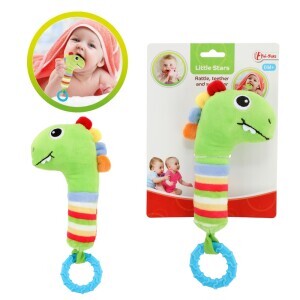 Toi-Toys Kousátko a chrastítko s hlavou dinosaur(72ks/krt)