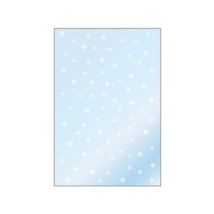 Sáček průhledný s kytičkami 16,5x25cm (50/bal 9000/krt)