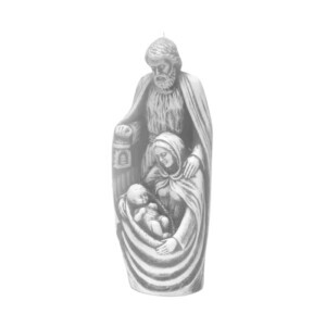 Bartek Svíčka Christmas Bethlehem 530g Grey (6/krt)