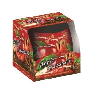 Santo 100g svíčka ve skle Christmas  (12/krt)