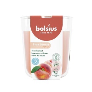 Bolsius Svíčka ve skle 97/85mm True Scents Broskev (4/krt)