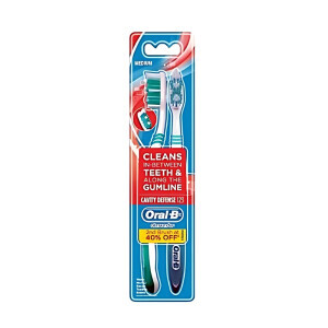 Oral-B Zubní kartáček 2ks N Cavity Defence Medium 40 