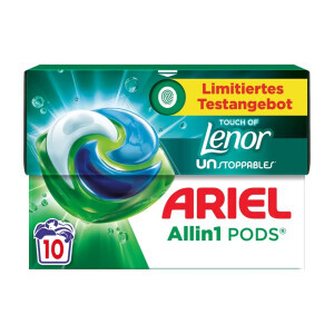 Ariel Gelové kapsle N 10ks Allin1 Universal+ Touch of Lenor(4/krt)