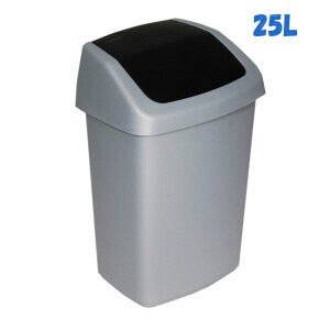 Curver Odpadkový koš 25L Střibrná/Šedá (6/krt)