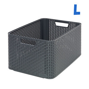Curver Košík uložný Style L Šedá (3/krt)