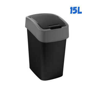 Curver Odpadkový koš 15L Střibrná/Šedá (6/krt)