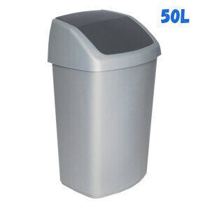 Curver Odpadkový koš 50L Střibrná/Šedá (6/krt)