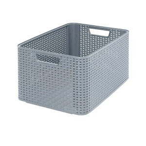 Curver Košík uložný Style L Tmavě šedá (3/krt)