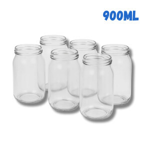 Sklenice zavařovací s víčkem 900ml Ø82 8ks