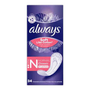 Always Vložky Dailies Soft 34ks Normal Classic (8/krt)