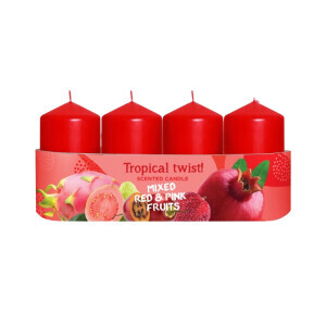 Bartek Svíčka adventní 50x70 4ks Tropical twist red (26/krt)