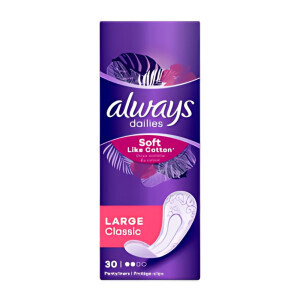 Always Vložky Dailies Soft 30ks Large Classic (10/krt)