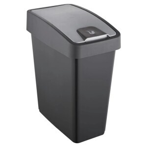 Odpadkový koš+víkem grafit 25L(5/krt)