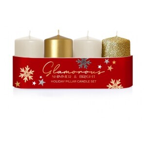 Bartek Svíčka adventní 40x70 Glamorous zlatý MIX (26/krt)