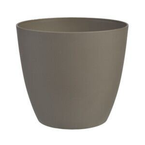 Květináč Ella mat Ø25cm taupe (4/krt)
