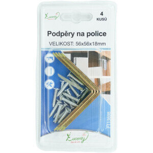 Podpěry na police 5,6*5,6*1,8cm (24/bal 288/krt)