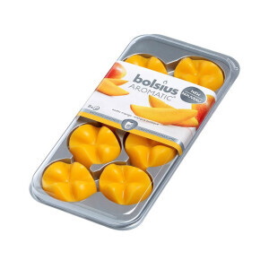 Bolsius Svíčka Waxmelts 8ks Mango (8/krt)