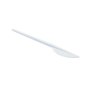 Nůž plast PP 18cm/50ks White (40/krt)