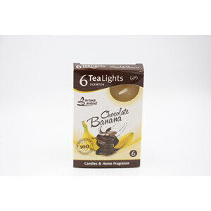 Santo Svíčka čajová 6ks Chocolate Banana (15/bal 45/krt)