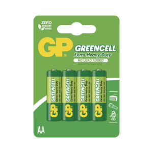 GP baterie zinková Greencell AA/LR6 4ks BL (72/bal 288/krt)