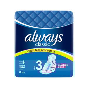 Always Vložky Classic Night 8ks (18/krt)