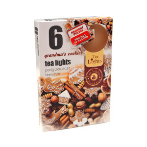 Admit Svíčka čajová 6ks Grandmas Cookies (45/krt)