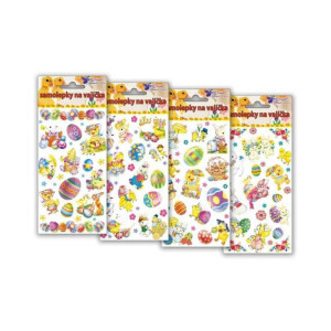 Velikonoční samolepky na vajíčka gelové 797 (240/krt)