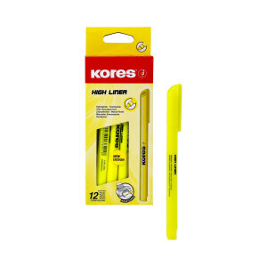 Kores Zvýrazňovač High Liner Yellow (12/bal 360/krt)