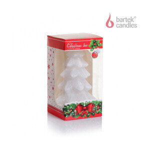 Bartek Svíčka Christmas Tree 80/150 box White (12/krt)