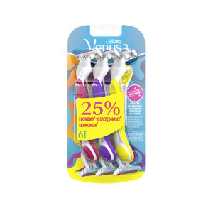 Gillette Simply Venus3 Plus Yellow holítka 6ks(24/krt)