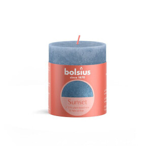 Bolsius Svíčka Pillar 80/68mm Rustic Sunset Sky blue+Blue (4/krt)
