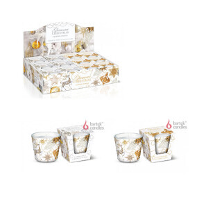 Bartek 115g Svíčka ve skle Christmas Glamour (12/krt)