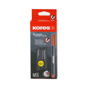 Kores Popisovač K-Marker Red (12/bal 360/krt)