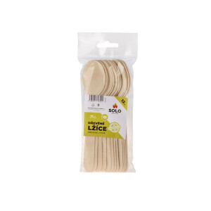 Solo Lžíce Dřevěné 16Cm/12Ks (20/krt)