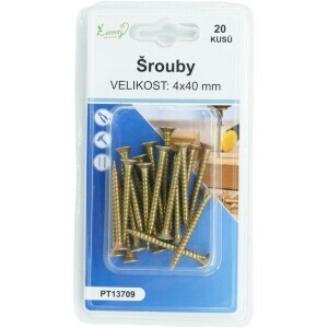 Šrouby 4*40mm/20ks (24/bal 288/krt)