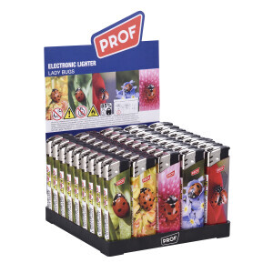 Prof Zapalovač Piezo Plnitelné Lady Bugs  (50/bal 1000/krt)