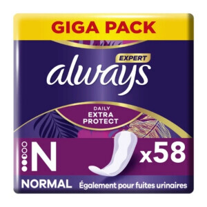 Always Vložky Dailies Normal 58ks Extra Protect (16/krt)