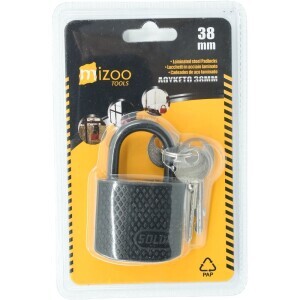 Zámek visací Black 38mm (12/bal 240/krt)