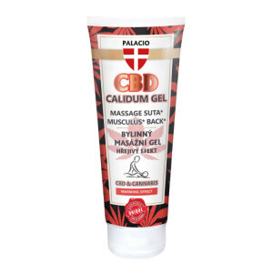 Palacio Masážní Gel 200ml CBD Caldum Hřejivý (25/krt)