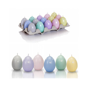 Bartek Svíčka Easter Egg 45/60 Colours with dot (15/bal 90/krt)