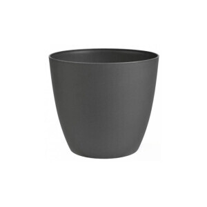Květináč Ella mat Ø18cm lesklý antracit (9/krt)