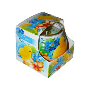 Admit Svíčka ve skle 85g Miral easter blue (12/krt)