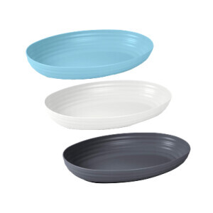 P.Forte Talíř plast Classic Oval 2,3l Surtido Bag (12/bal)