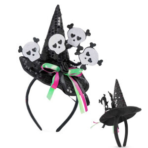 Halloween čelenka Čarodějka (12/bal 360/krt)