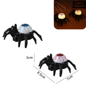Halloween dekorace LED pavouk oko (12/bal 480/krt) 