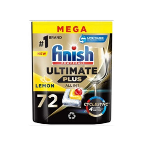 Finish Tablety  Ultimate Plus All in 1 Lemon Sparkle 72ks(5/krt)