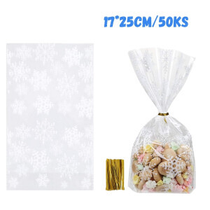 Vánoční sáček 17*25cm/50ks (300/krt)