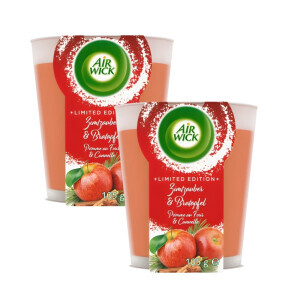 Airwick Svíčka 2*105g Essential Spiced Cinnamon&Baked Apple (6/krt)