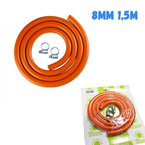 MEVA - hadice na PB 8mm 1,5m se sponami 
