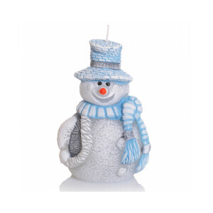 Bartek Svíčka Christmas Snowman 125 Blue (12/krt)